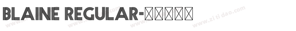 BLAINE Regular字体转换